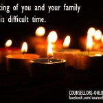 Thinking of you and your family at this difficult time.