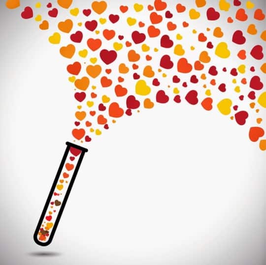 Love is like a chemical substance.