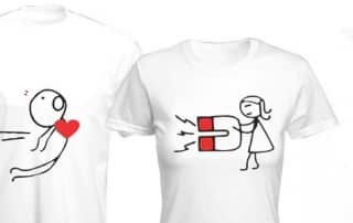 T-shirt for couples.