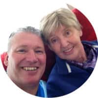 A photograph of Paul and his mom.
