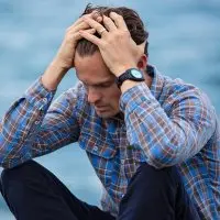 A man being stressful.